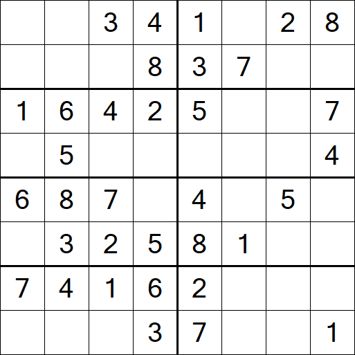 Sudoku 8x8 - Easy