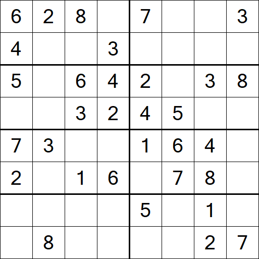 Sudoku 8x8 - Easy