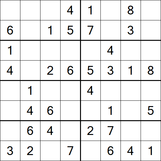 Sudoku 8x8 - Simple