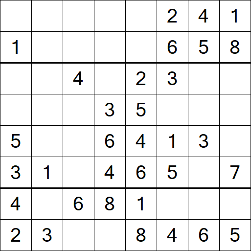 Sudoku 8x8 - Simple