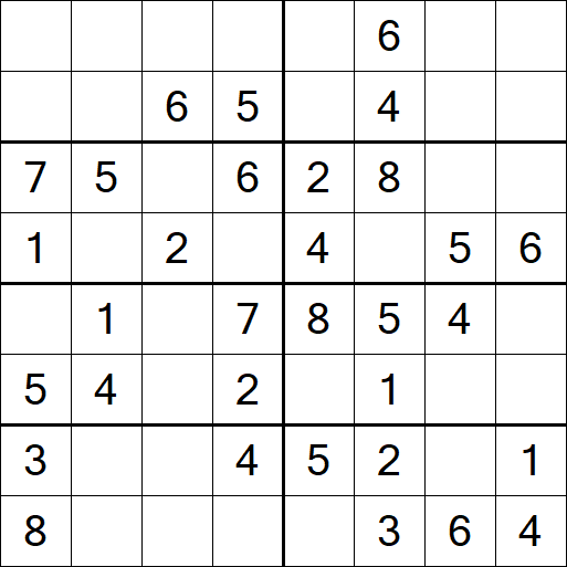 Sudoku 8x8 - Simple
