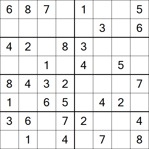 Sudoku 8x8 - Simple