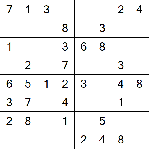Sudoku 8x8 - Simple