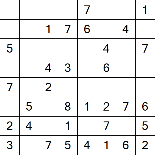 Sudoku 8x8 - Einfach