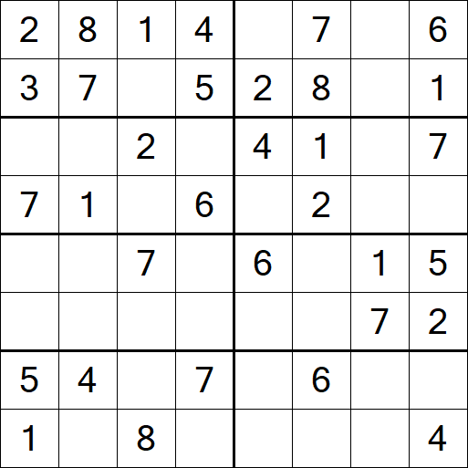 Sudoku 8x8 - Easy