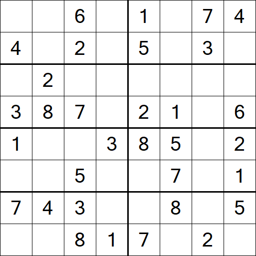 Sudoku 8x8 - Fácil