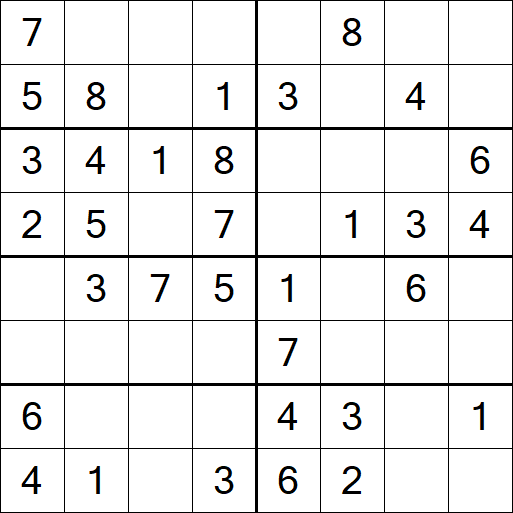 Sudoku 8x8 - Fácil