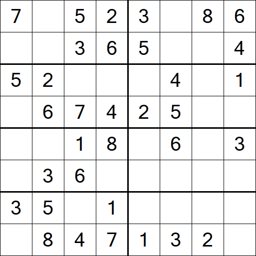 Sudoku 8x8 - Fácil