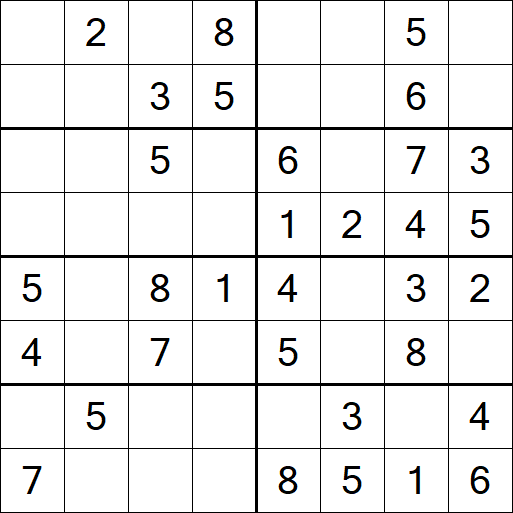 Sudoku 8x8 - Fácil