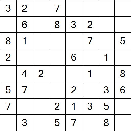 Sudoku 8x8 - Fácil
