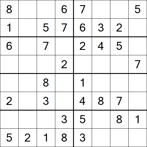 Sudoku 8x8 - Fácil