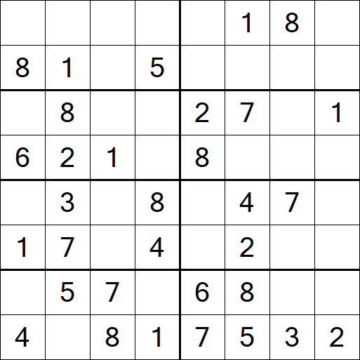 Sudoku 8x8 - Easy