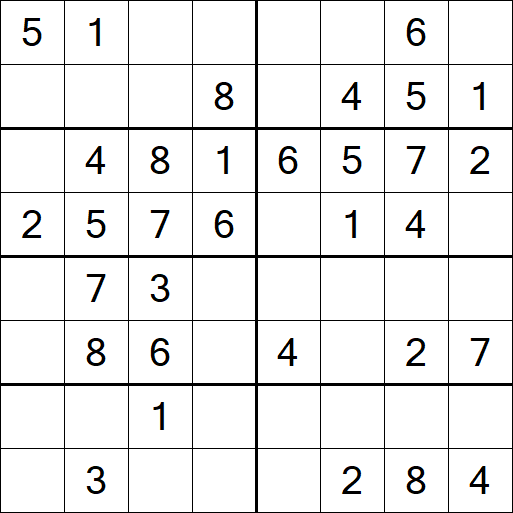 Sudoku 8x8 - Simple