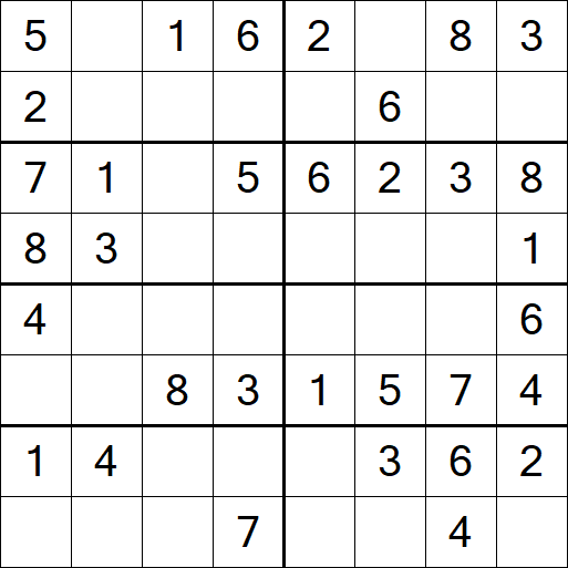 Sudoku 8x8 - Easy