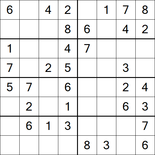 Sudoku 8x8 - Simple
