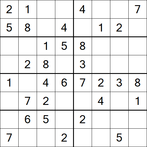 Sudoku 8x8 - Easy