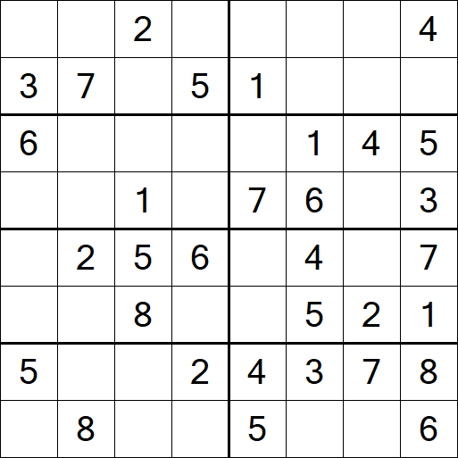 Sudoku 8x8 - Easy
