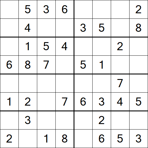 Sudoku 8x8 - Einfach