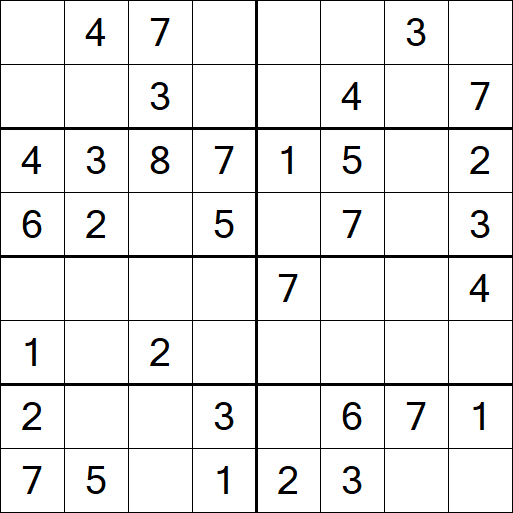 Sudoku 8x8 - Einfach