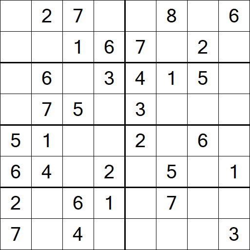 Sudoku 8x8 - Easy