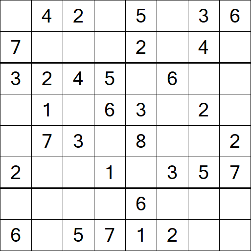 Sudoku 8x8 - Easy