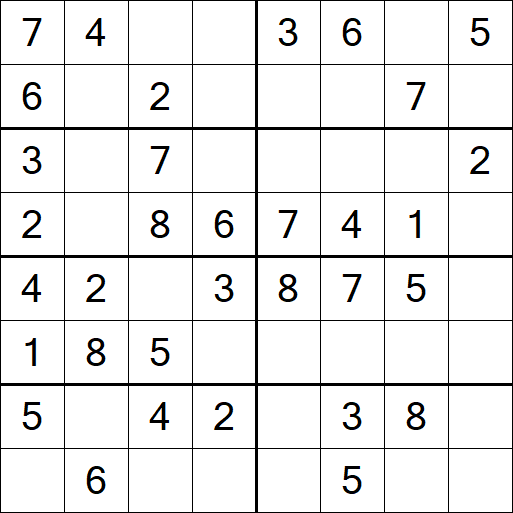 Sudoku 8x8 - Easy