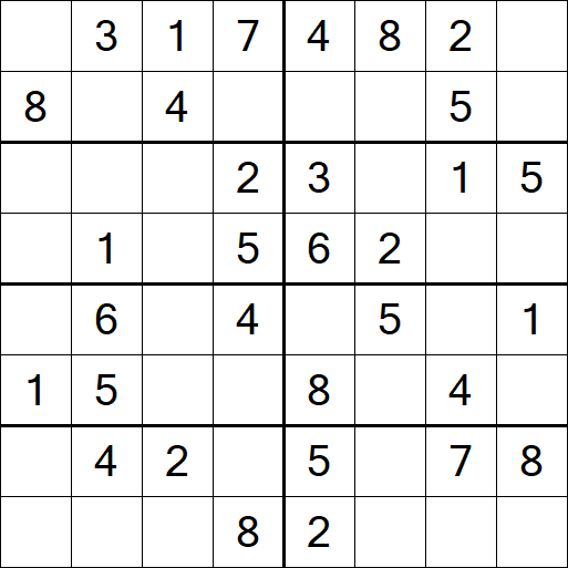Sudoku 8x8 - Easy
