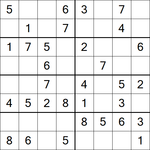 Sudoku 8x8 - Easy