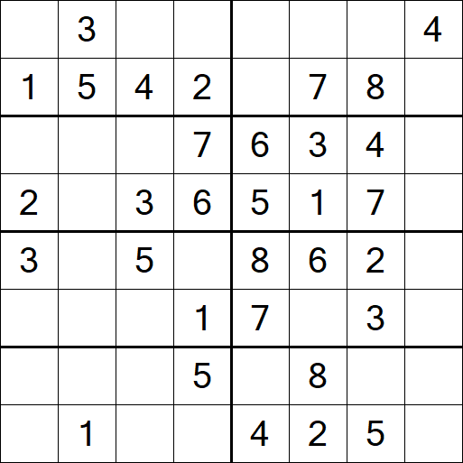 Sudoku 8x8 - Easy