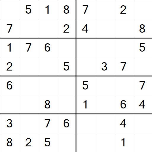 Sudoku 8x8 - Easy