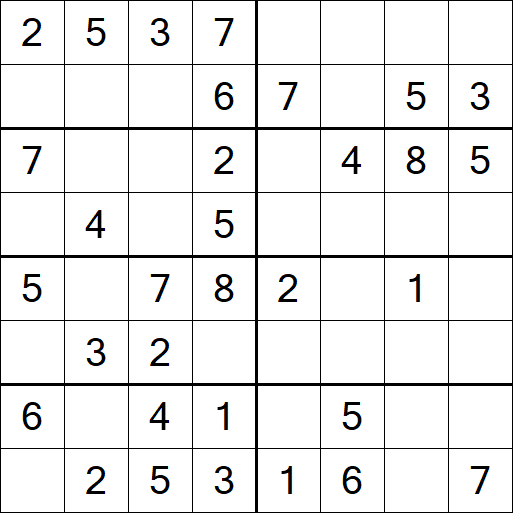 Sudoku 8x8 - Easy