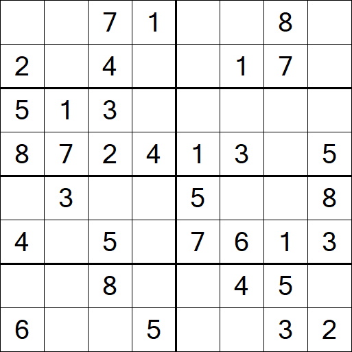 Sudoku 8x8 - Easy