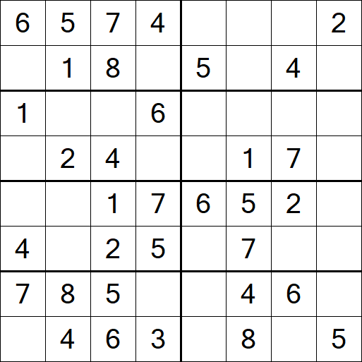 Sudoku 8x8 - Easy