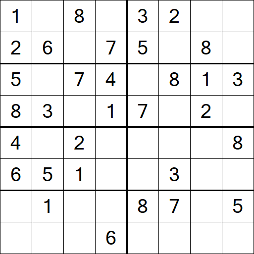 Sudoku 8x8 - Easy