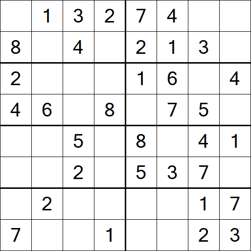 Sudoku 8x8 - Easy