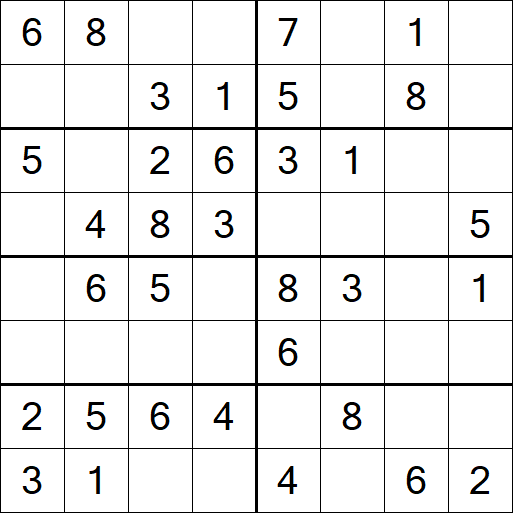 Sudoku 8x8 - Easy