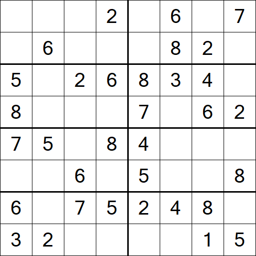 Sudoku 8x8 - Easy