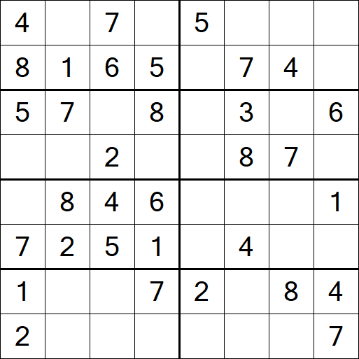 Sudoku 8x8 - Easy