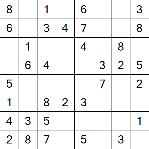 Sudoku 8x8 - Easy