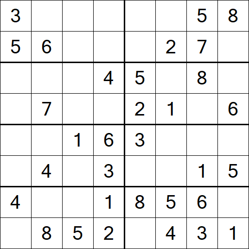 Sudoku 8x8 - Easy
