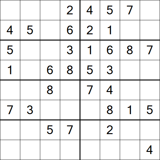 Sudoku 8x8 - Easy