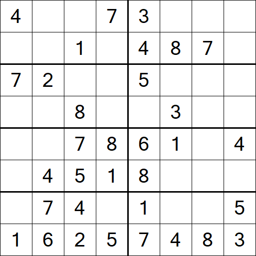 Sudoku 8x8 - Easy
