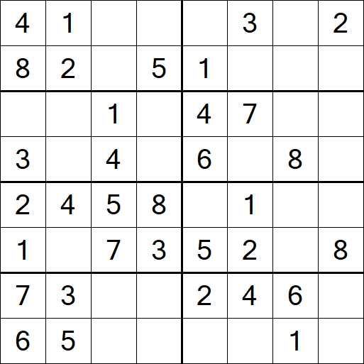 Sudoku 8x8 - Fácil