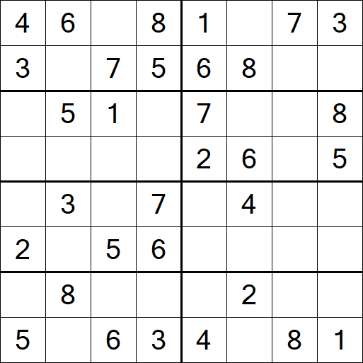 Sudoku 8x8 - Easy