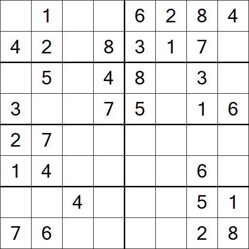 Sudoku 8x8 - Simple