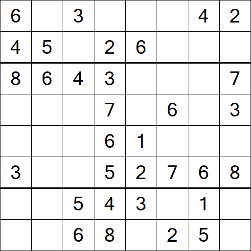 Sudoku 8x8 - Simple