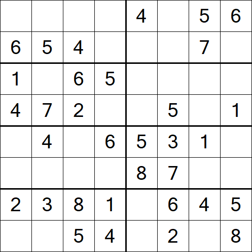 Sudoku 8x8 - Simple
