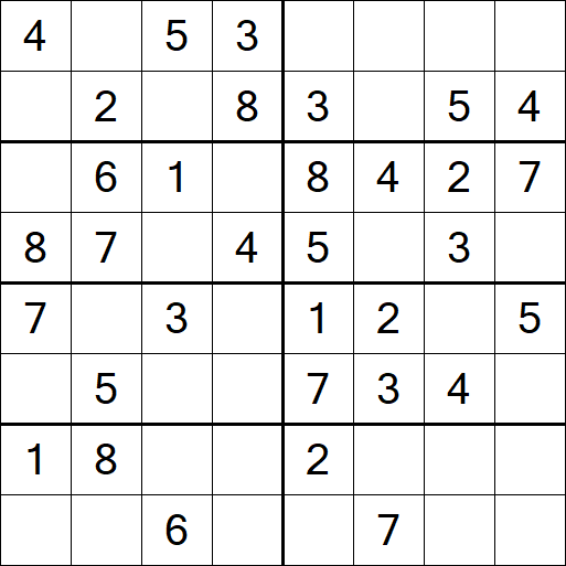 Sudoku 8x8 - Simple