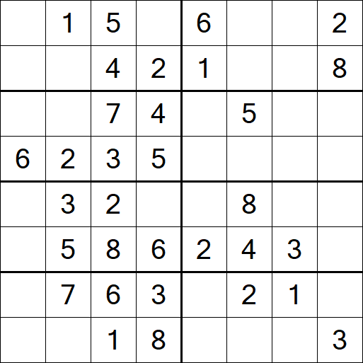 Sudoku 8x8 - Simple