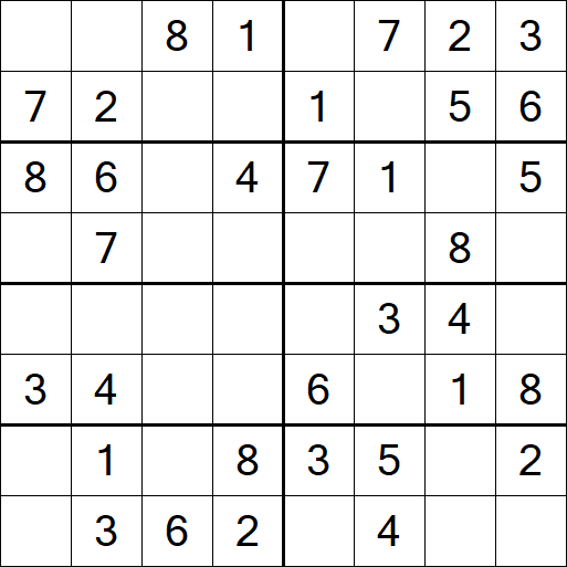 Sudoku 8x8 - Fácil